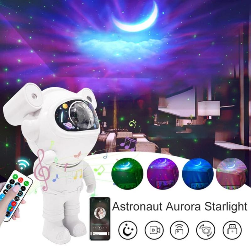 OEM - PROYECTOR GALAXIA CON ALTAVOZ BLUETOOTH ASTRONAUTA
