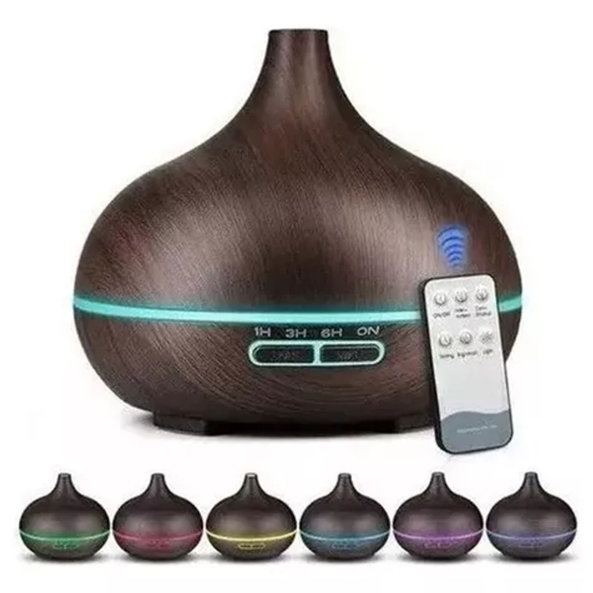 GENERICO - Humidificador Ultrasónico 500ml Purificador De Aire Led