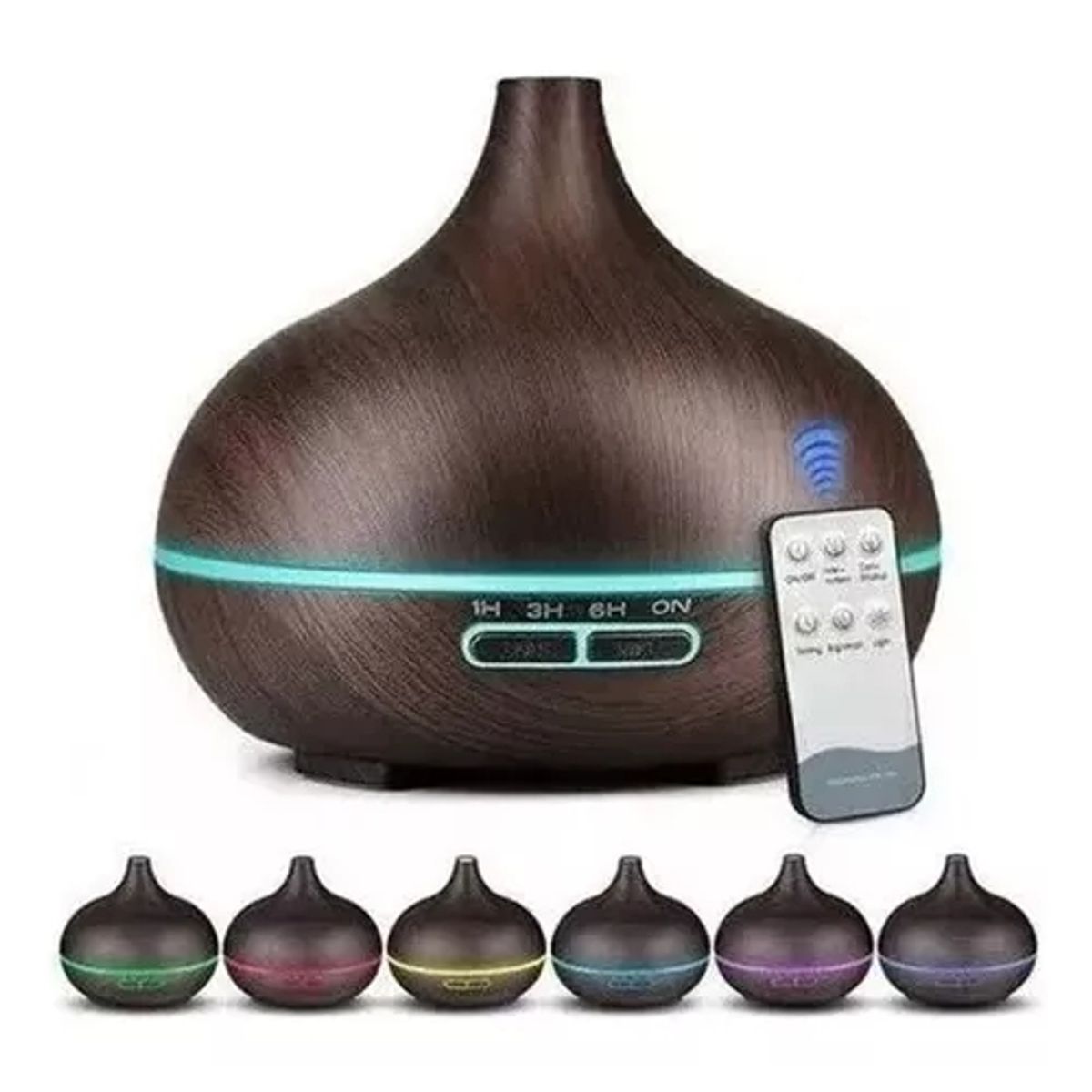 GENERICO - Humidificador Ultrasónico 500ml Purificador De Aire Led