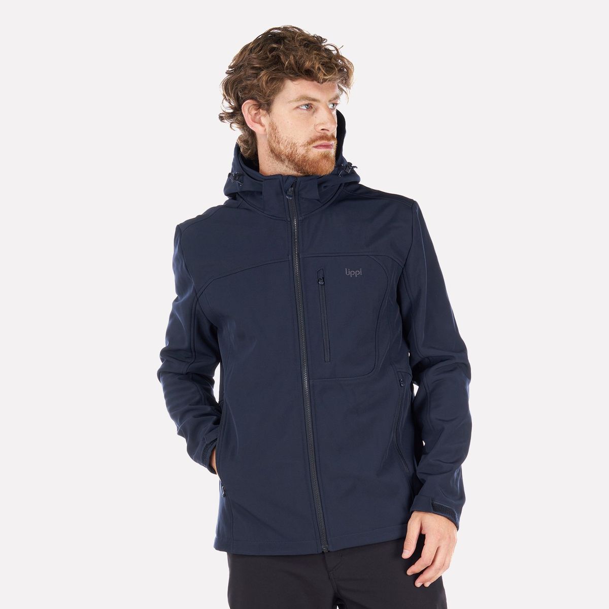 LIPPI - Chaqueta Hombre Macaya Softshell Hoody Jacket Azul Marino Lippi