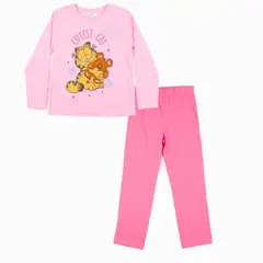 GARFIELD - Pijama Largo Niña Oso Rosado