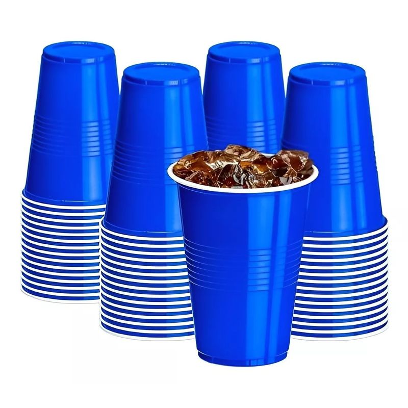Pasteleria - 40 Vasos Plasticos Desechables Vaso Desechable Grande 500ml