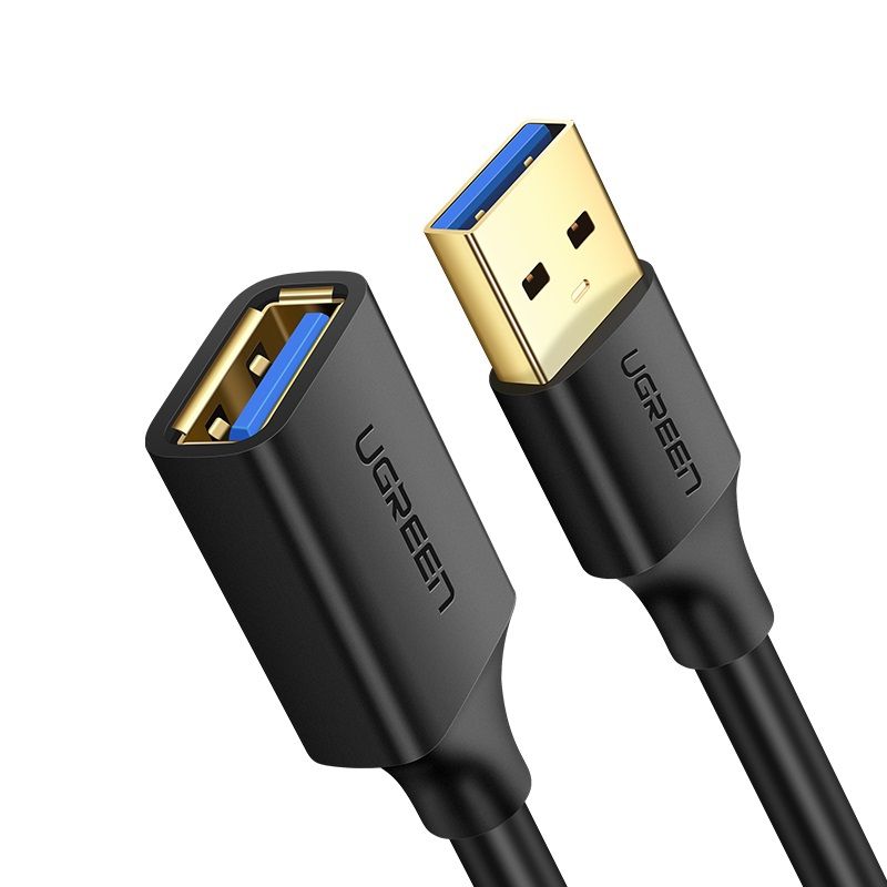 UGREEN - Cable de Extensión USB-A a USB-A 30 M/H 2 Metros Negro  US129