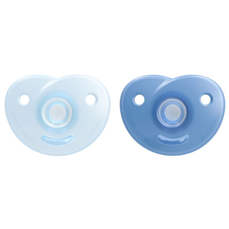 AVENT - Chupetes Soothie 0 A 6M 2 Unidades Azul Claro Avent