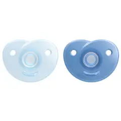 AVENT - Chupetes Soothie 0 A 6M 2 Unidades Azul Claro