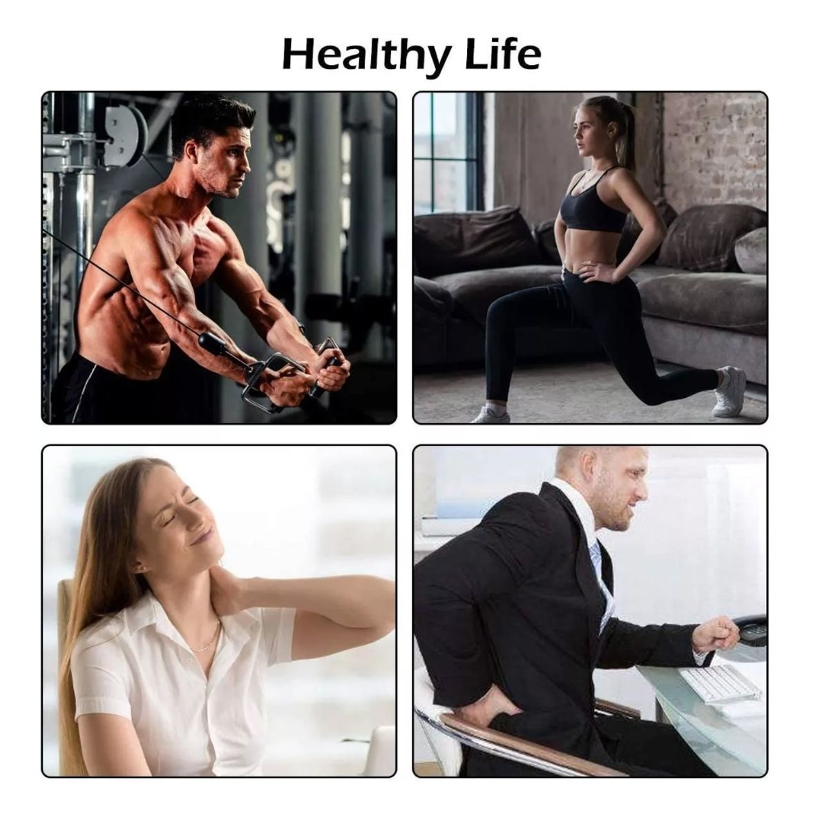 GENERICO - Masajedor Muscular Pistola Masaje Nivel 30 Digital Lcd Touch