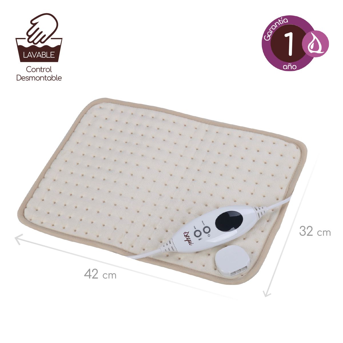 ACQUI - Almohadilla Térmica Digital AQ1000 42x32cm