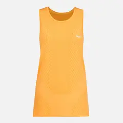 LIPPI - Polera Mujer 4 Run Seamless Trail T-Shirt Amarillo