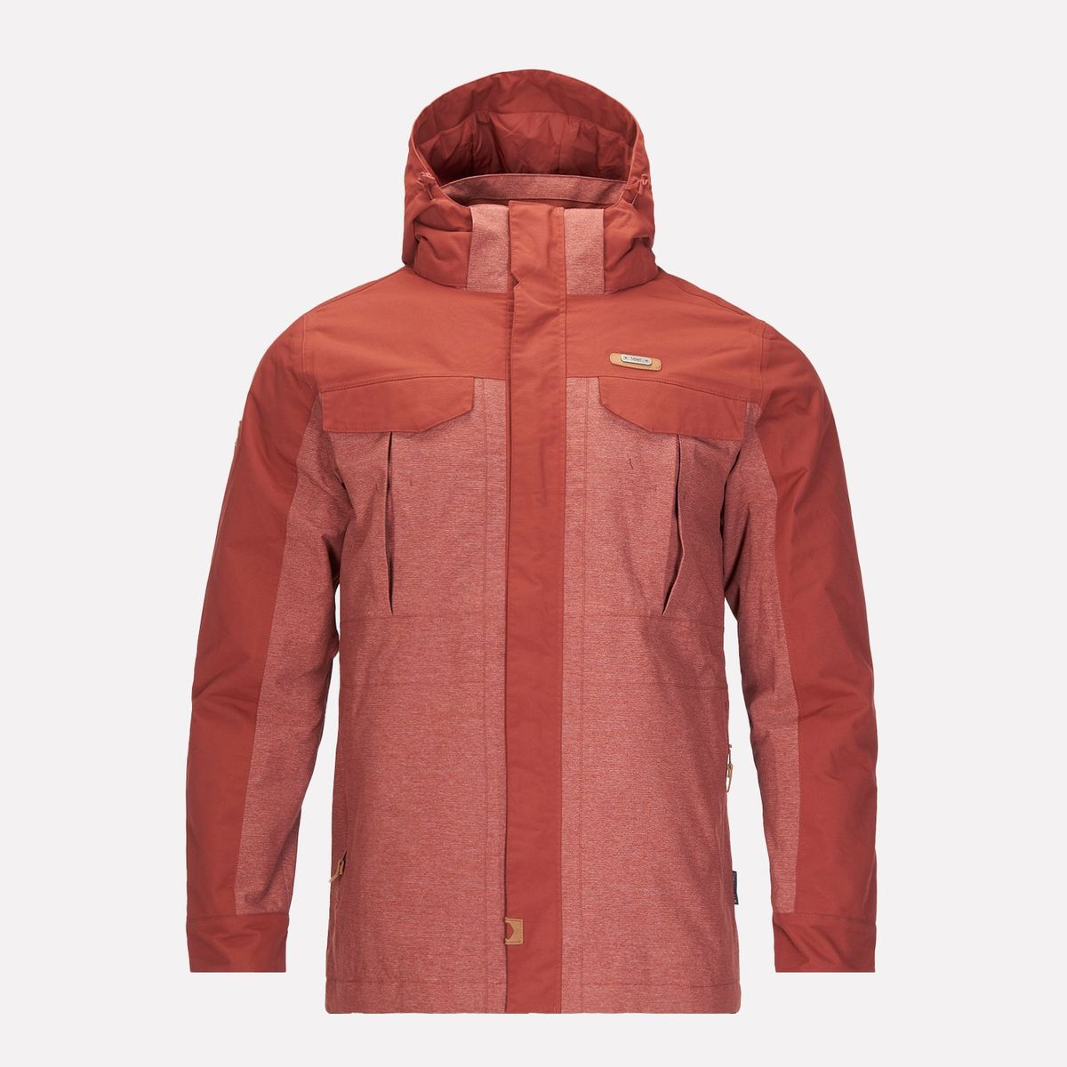 LIPPI - Chaqueta Hombre Grove B-Dry Hoody Jacket Melange Terracota Lippi