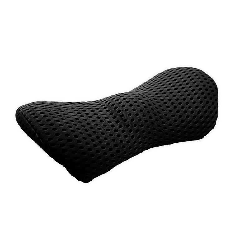 GENERICO - Cojín Lumbar Con Memory Foam  Cojín Viscoelástico Negro.