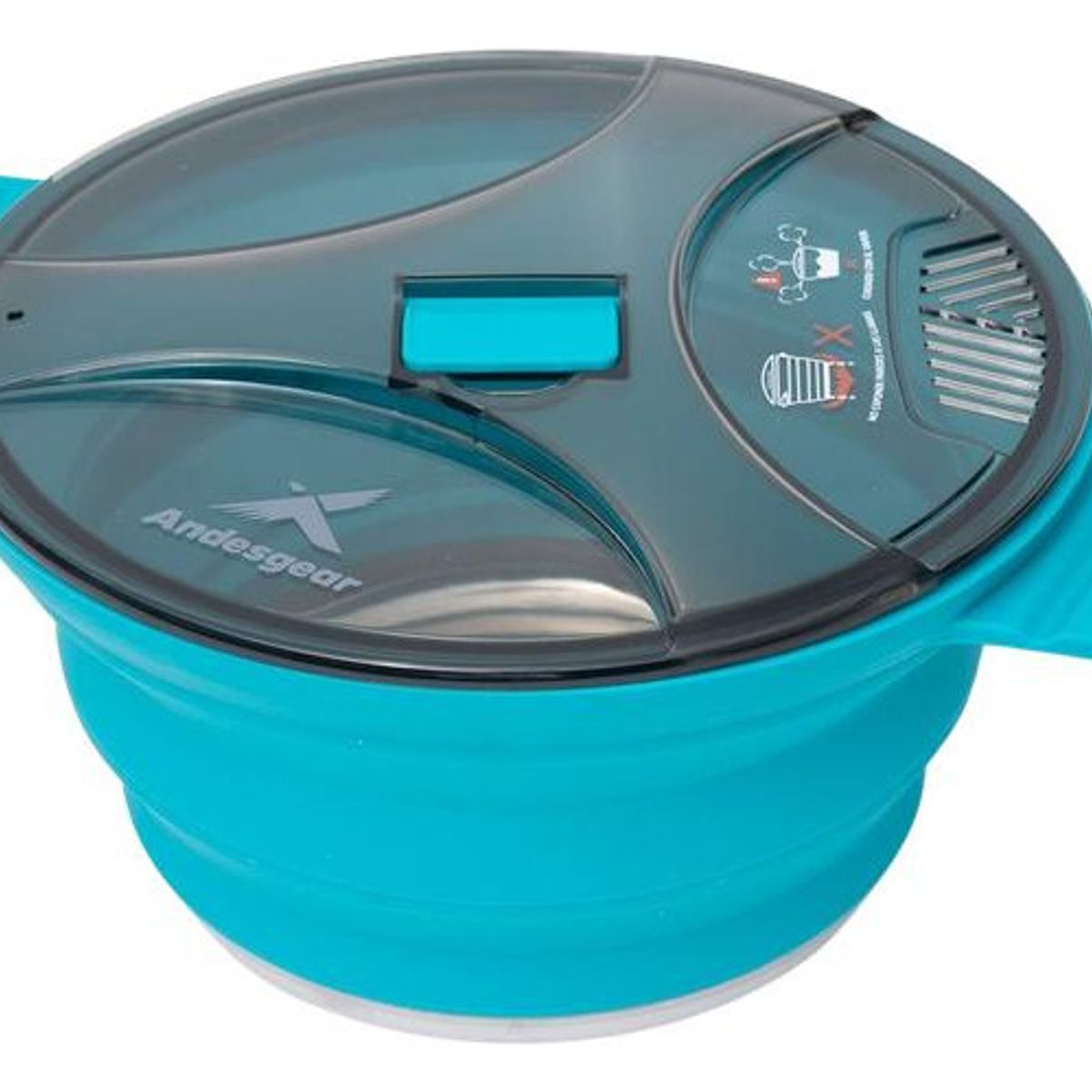 ANDESGEAR - OLLA PLEGABLE SILICONA 2.5LT