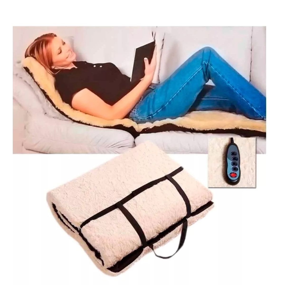 GENERICO - Colchonetas Masajeadora Masaje Portátil Chiporro Calefaccion