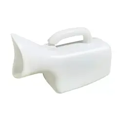 GENERICO - Pato Urinario Femenino Cuello Corto Portatil 1 Lt Plastico