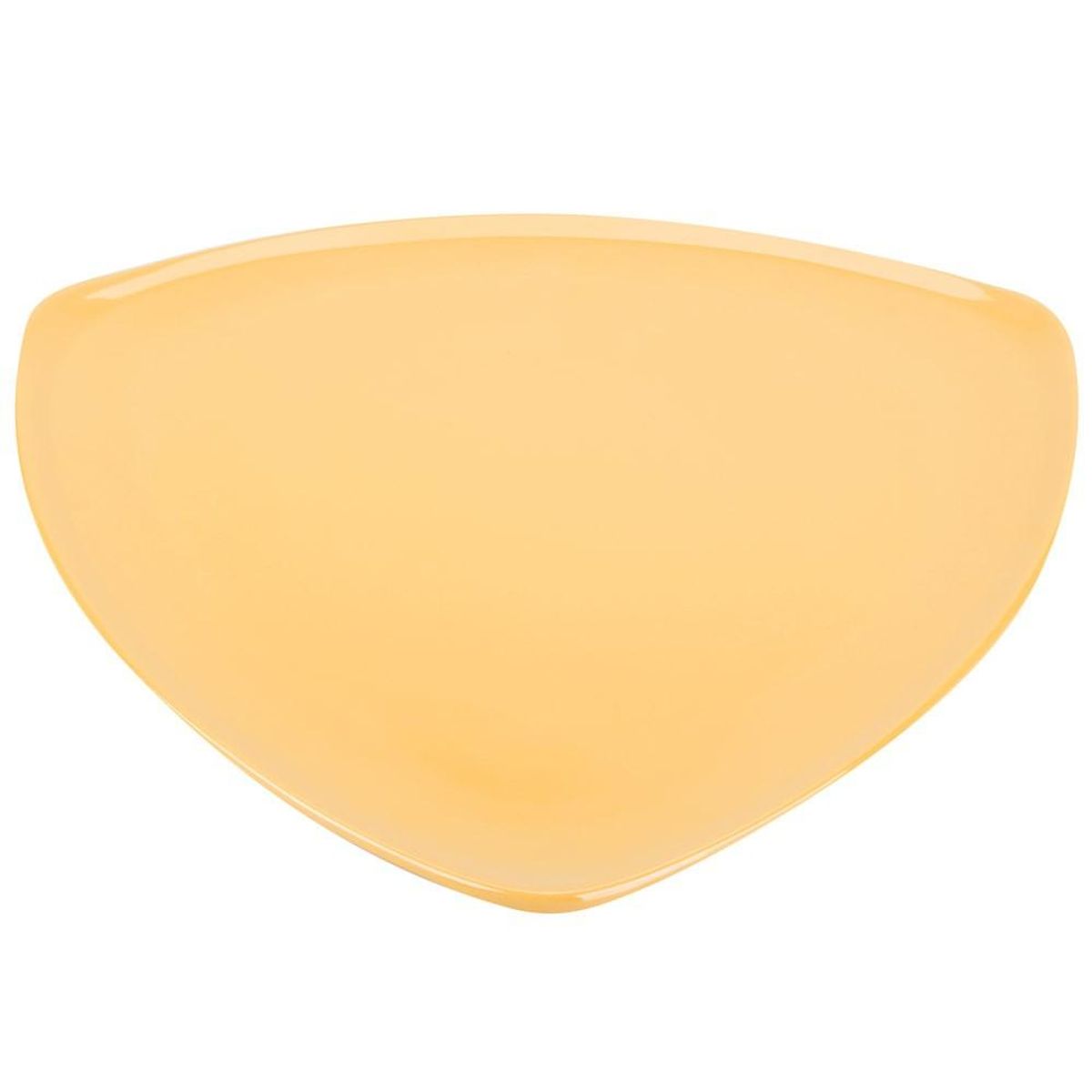 IMAHE - PLATO TRIANGULAR MELAMINA AMARILLO 30 cm IMAHE