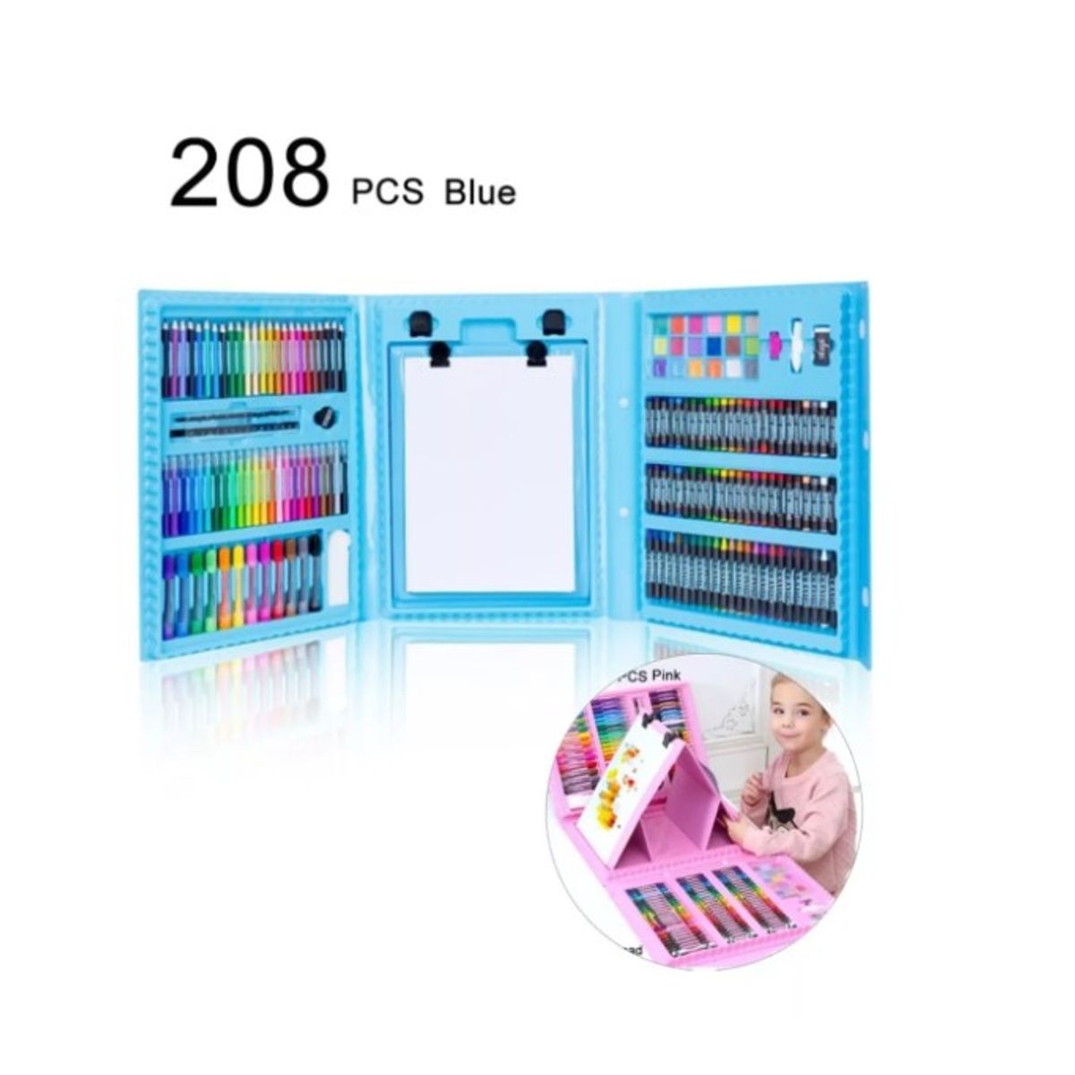 GENERICO - Set De Pintura De 208 Piezas Infantil Portatil Juego Lapices