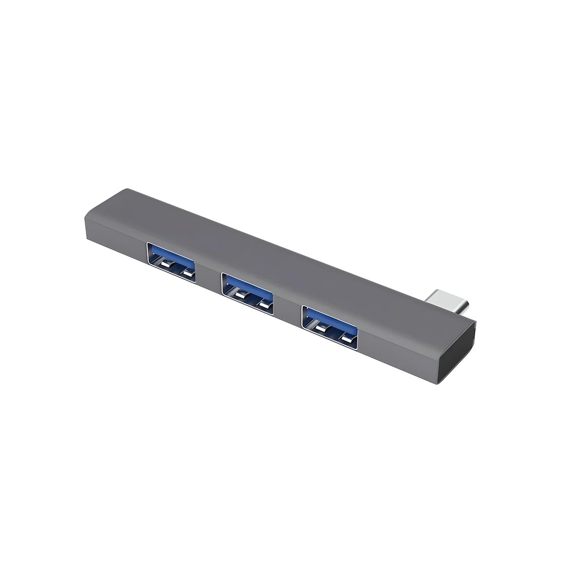 GENERICO - Hub Usb-c Multiplicador 4 Puertos Usb Luz Pc Notebook Full