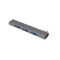 GENERICO - Hub Usb-c Multiplicador 4 Puertos Usb Luz Pc Notebook Full