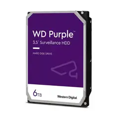 WESTERN DIGITAL - Disco Duro de Videovigilancia WD Purple 6 TB 35 SATA 6Gbs 5400RPM