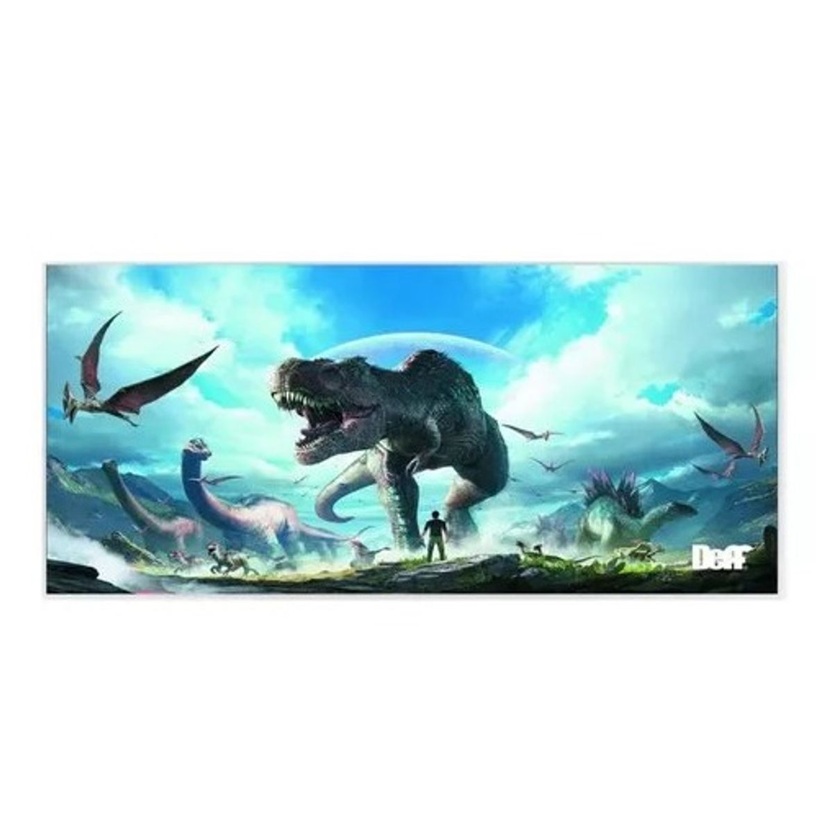 GENERICO - Mouse Pad gamer 90x40cm dinosaurio