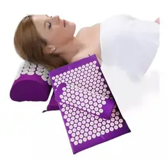 GENERICO - Mat De Yoga Acupuntura + Almohada Para Acupresión Y Masajes