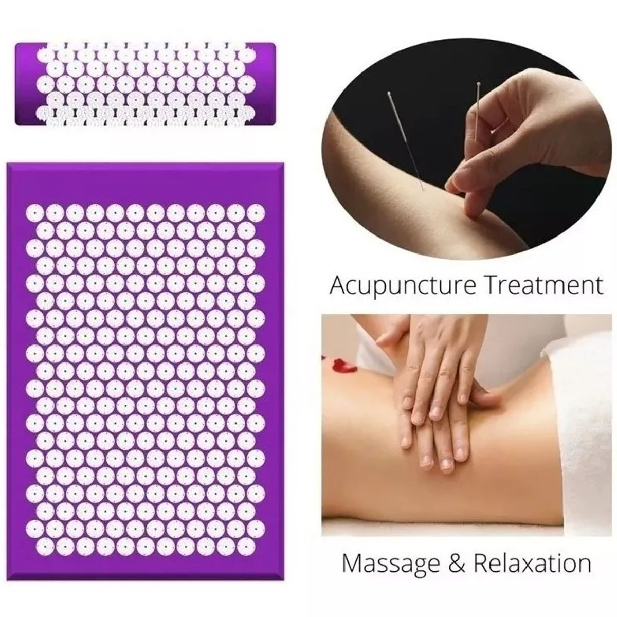 Mat De Yoga Acupuntura + Almohada Para Acupresión Y Masajes, marca GENERICO - Foto 2