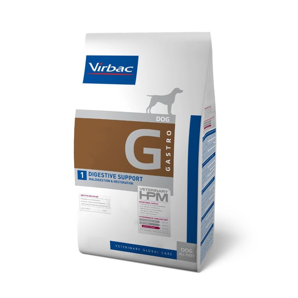VIRBAC - HPM Virbac Dog Digestive Support (Gastro) 12 kg