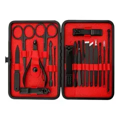 GENERICO - Set 18 Juego Manicura Acero Inoxidable Aseo Profesional