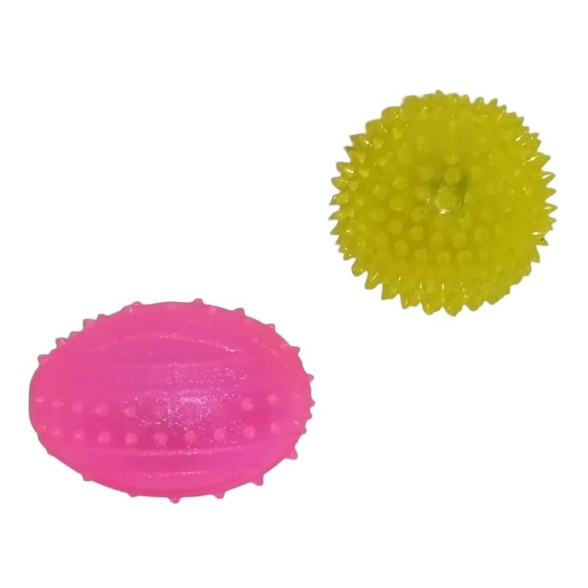 GENERICO - 2 Pelotas Con Sonido Y Luz Led Para Perros Y Gatos, Mascotas