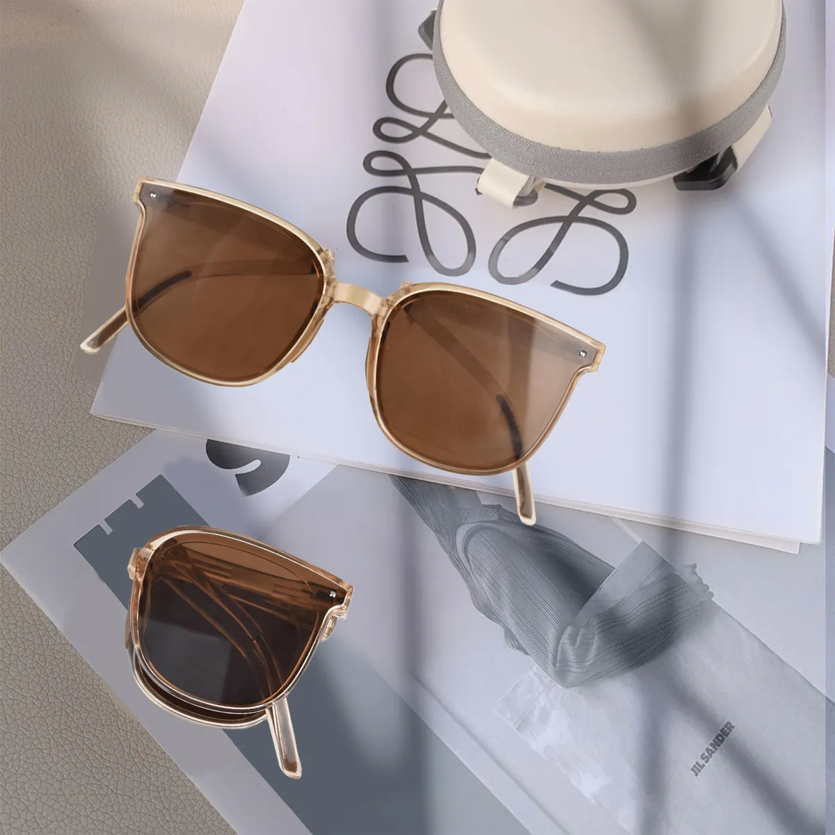 AIZO - Anteojos Sol Lentes Gafas Polarizado Plegable Multicolor