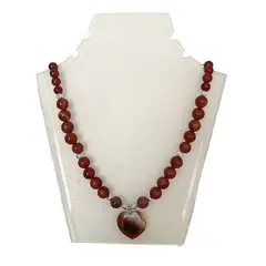 TAETHAI - Collar de plata 925 con Piedra Cornalina