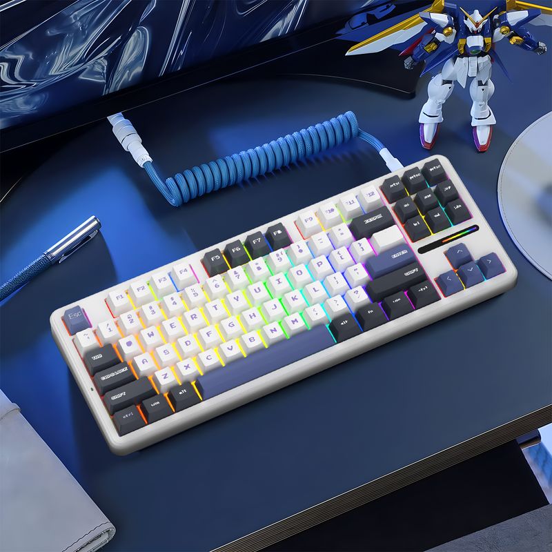 AIZO - Teclado Mecánico F87 Gamer estructura de Gasket.