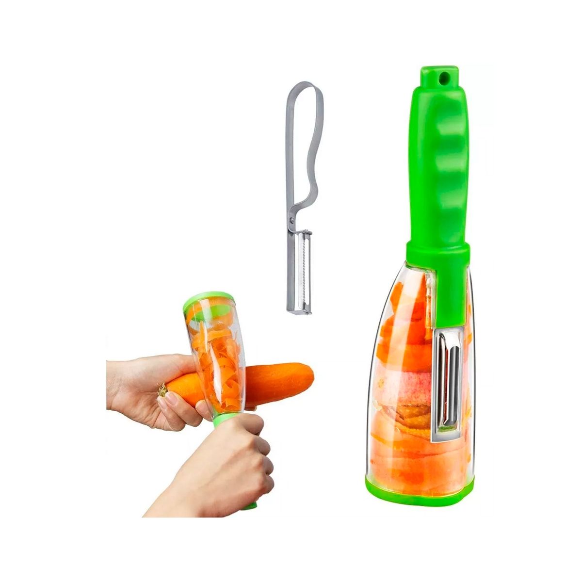 GENERICO - Pelador De Verduras Con Almacenamiento Cocina