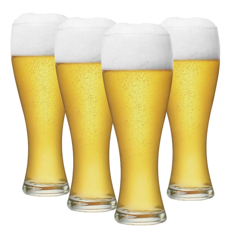 DANNY HOME - Set 4 Vasos de Cerverza Artesanal 600 ml Transparente Danny Home