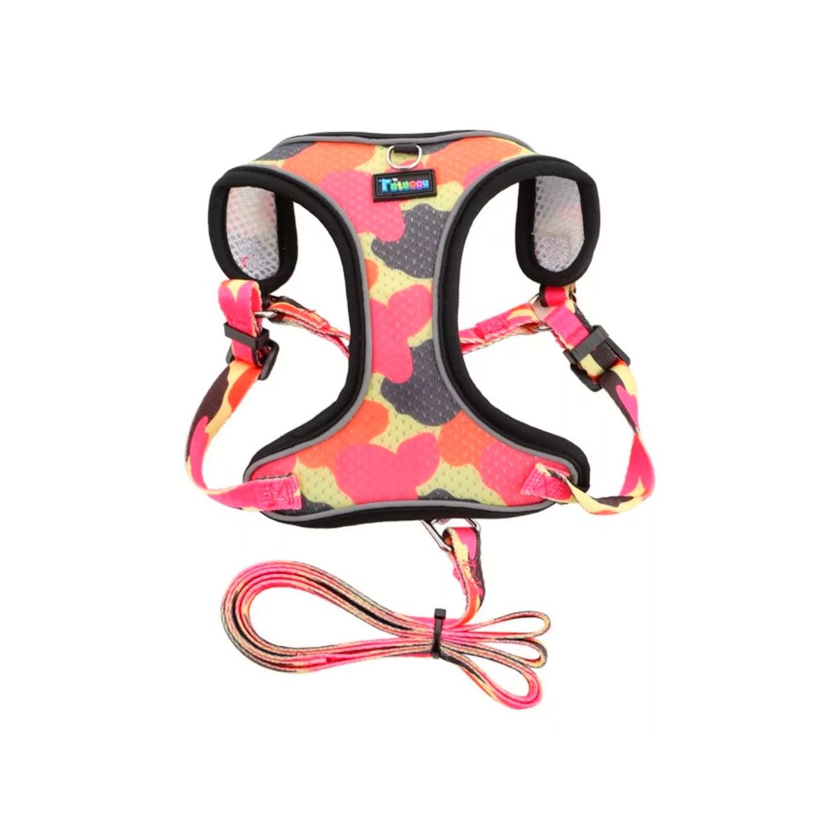 GENERICO - Arnés De Malla + Correa Para Mascota Con Reflectante