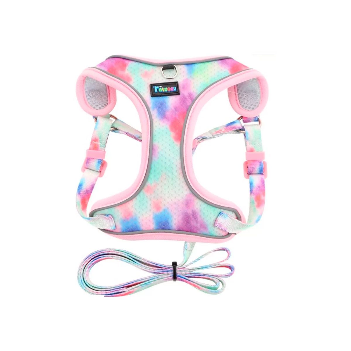 GENERICO - Arnés De Malla + Correa Para Mascota Con Reflectante