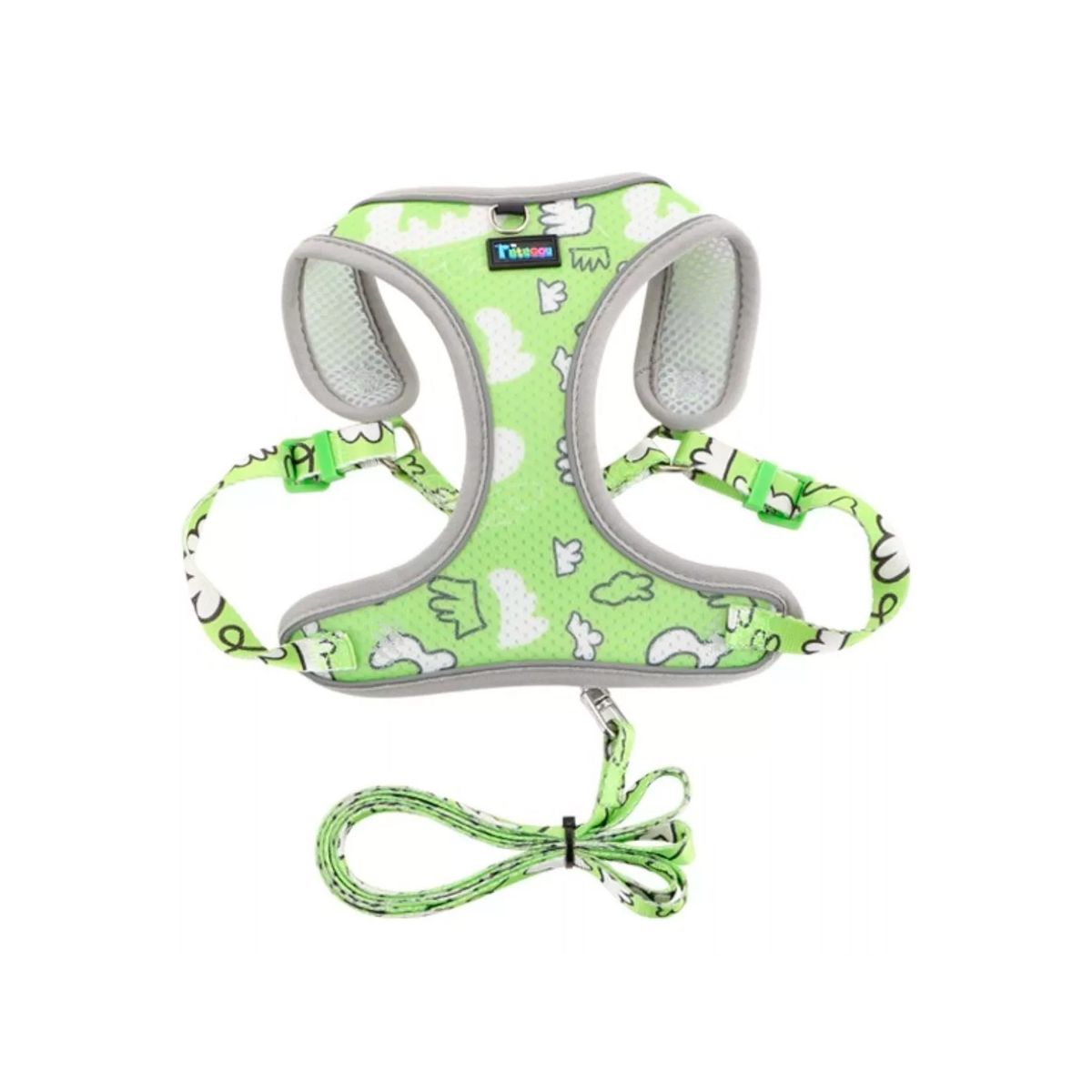 GENERICO - Arnés De Malla + Correa Para Mascota Con Reflectante