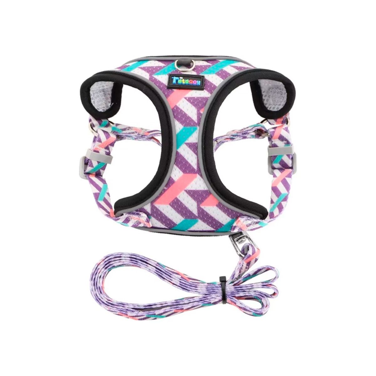 GENERICO - Arnés De Malla + Correa Para Mascota Con Reflectante