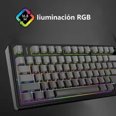 AIZO - Teclado Mecánico F75 Gasket 3 Modos RGB Cosechador