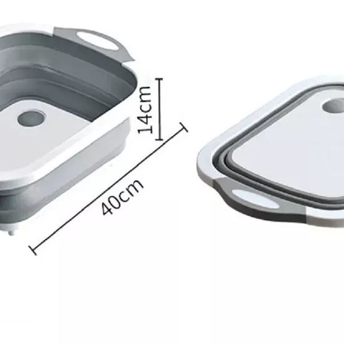 GENERICO - Tabla De Corte Tablas Plegable Organizador De Cocina Cesta