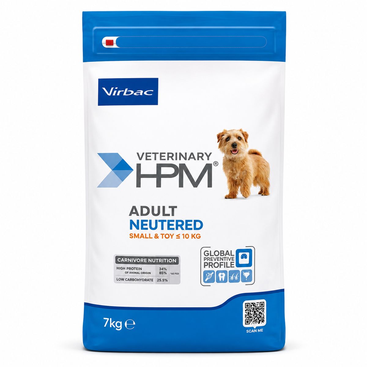 VIRBAC - Virbac HPM Adult Neutered Small & Toy Alimento para Perros Esterilizados 7 kg