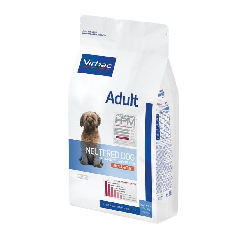 VIRBAC - HPM Virbac Dog Adult Neutered Small & Toy 7 kg
