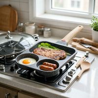 Sartén Antiadherente Para Tortillas Cuatro Agujeros Cocina