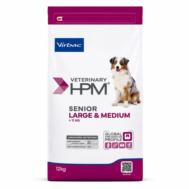 HPM Senior Large & Medium Alimento para Perros Senior 12 kg