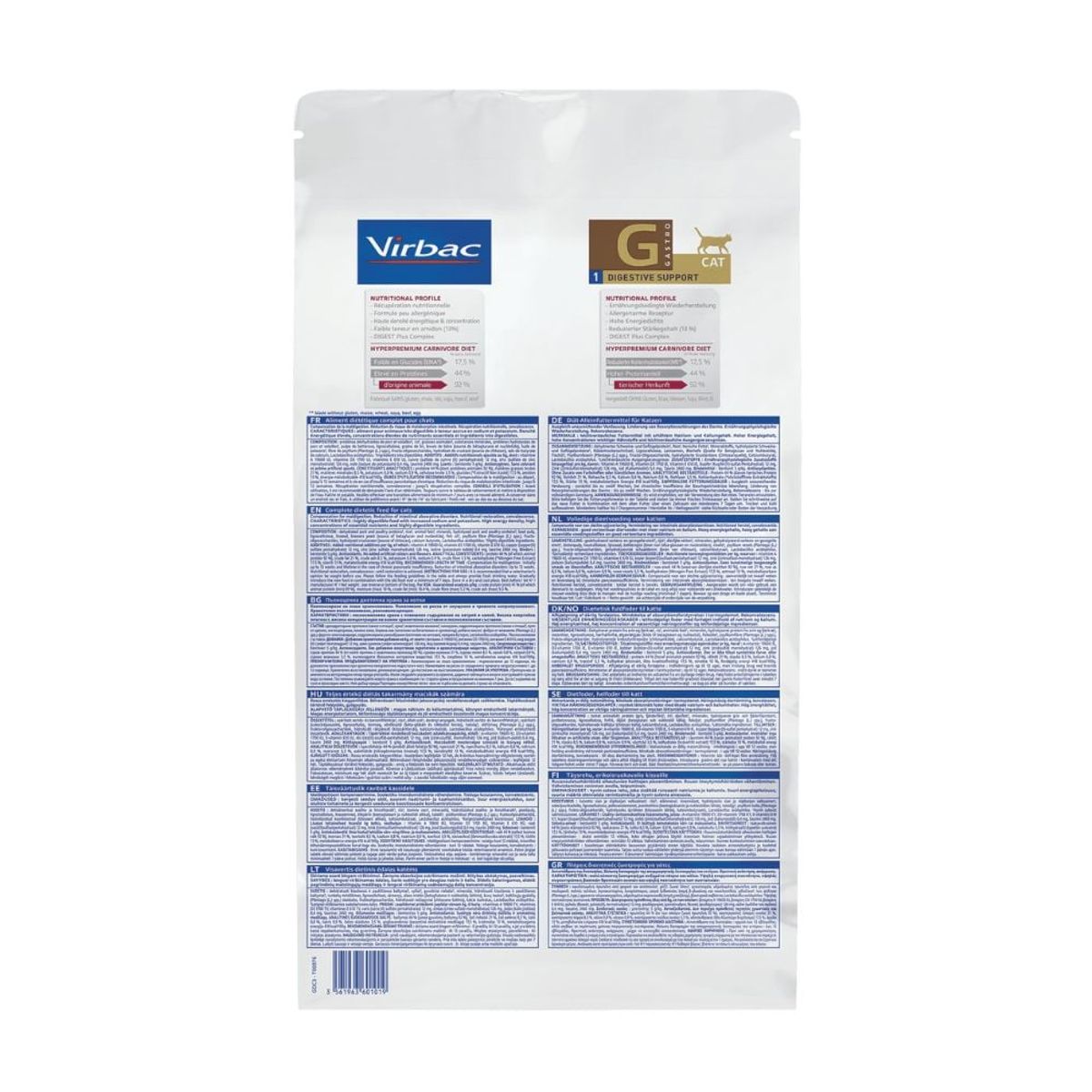 VIRBAC - HPM Virbac Cat Digestive Support (Gastro) 1,5 kg