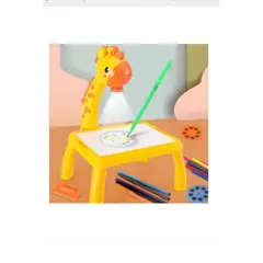 GENERICO - Mesa Con Proyector De Dibujo Y Pinceles Para Niños De Jirafa
