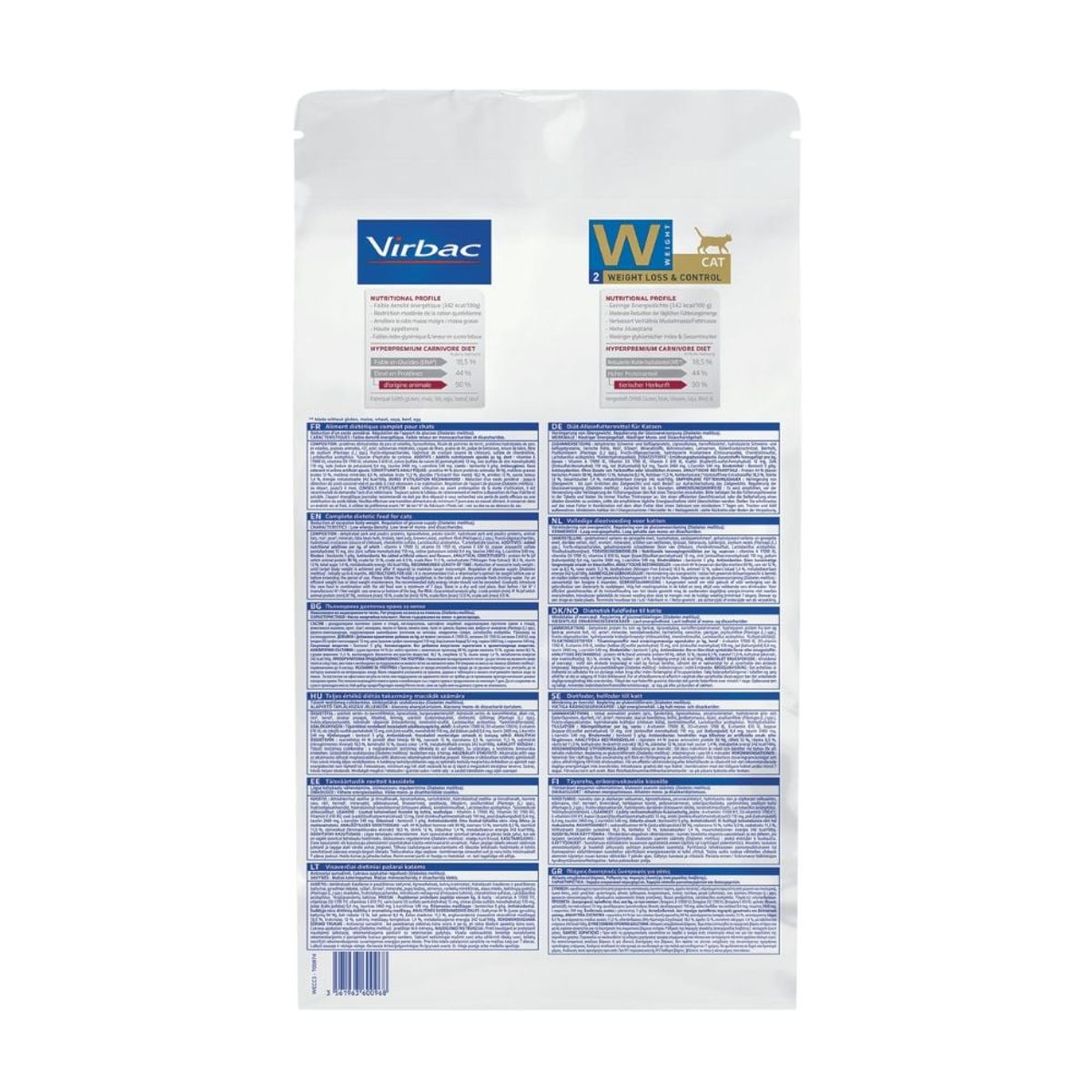 VIRBAC - HPM Virbac 2 Cat Weight Loss & Control 1,5 kg