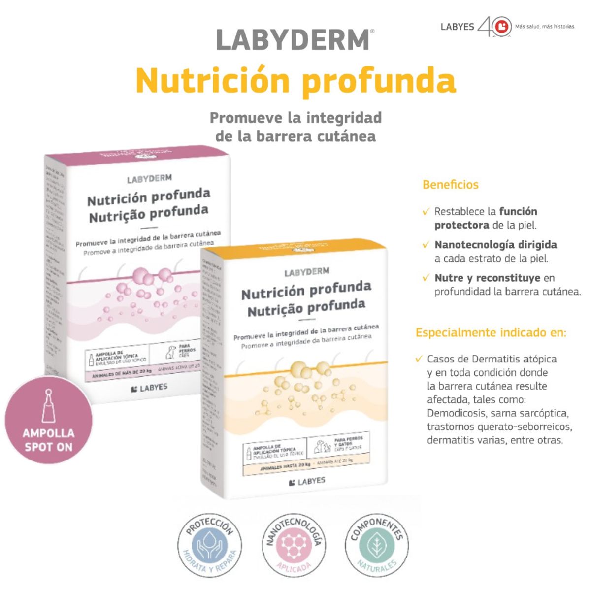 AGROVET - Premium Cover Reparador Cutaneo Labyderm 2 ml