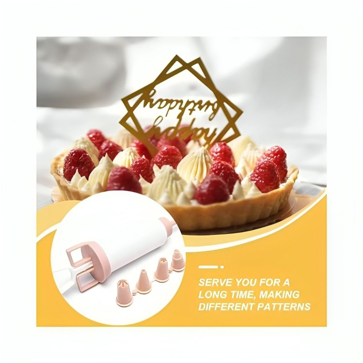 OEM - Jeringa DECORADORA INYECCION Con 5 Boquillas