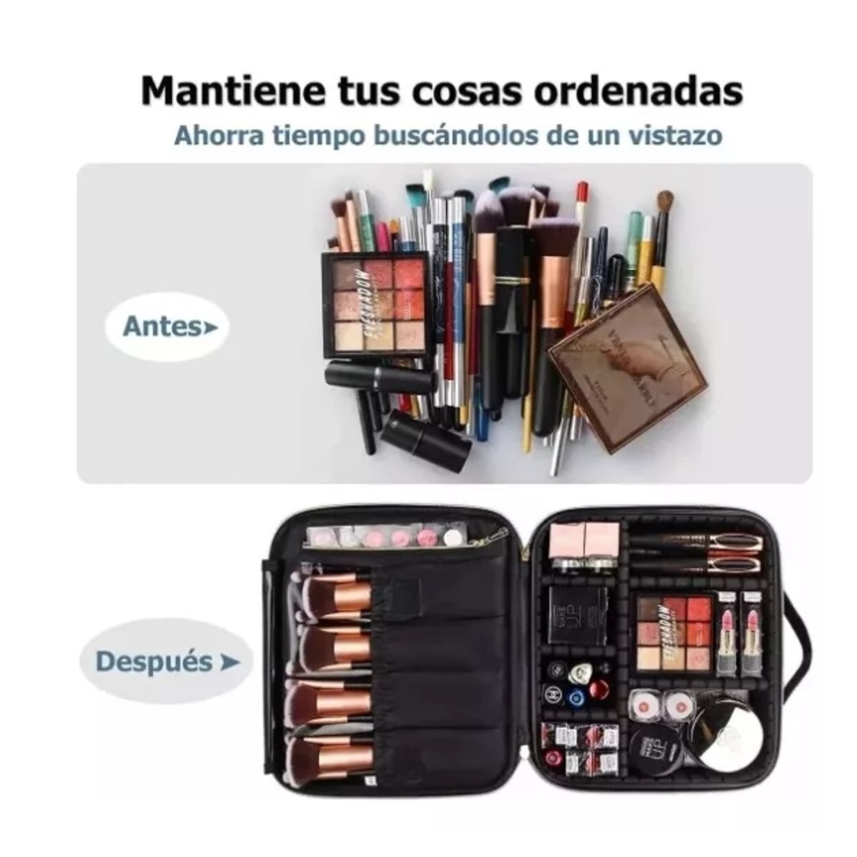 GENERICO - Maleta Maquillaje Portátil Cosméticos termica