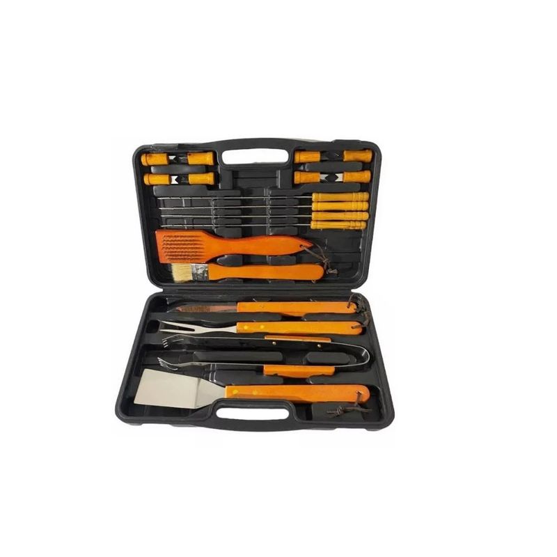 GENERICO - Set Parrilleros Asado Maleta 18 Piezas Caja